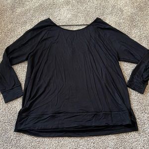 NWT Soma French Terry Easy Top Black